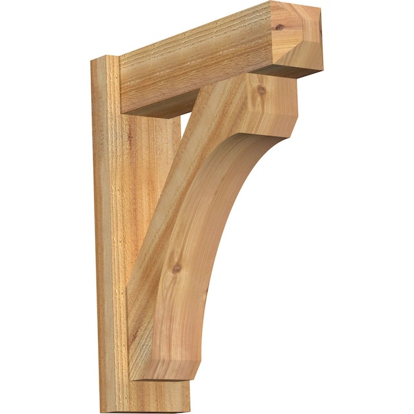 Ekena Millwork Legacy Craftsman Rough Sawn Outlooker, Western Red Cedar, 6"W x 20"D x 24"H OUT06X20X24LEC04RWR - main